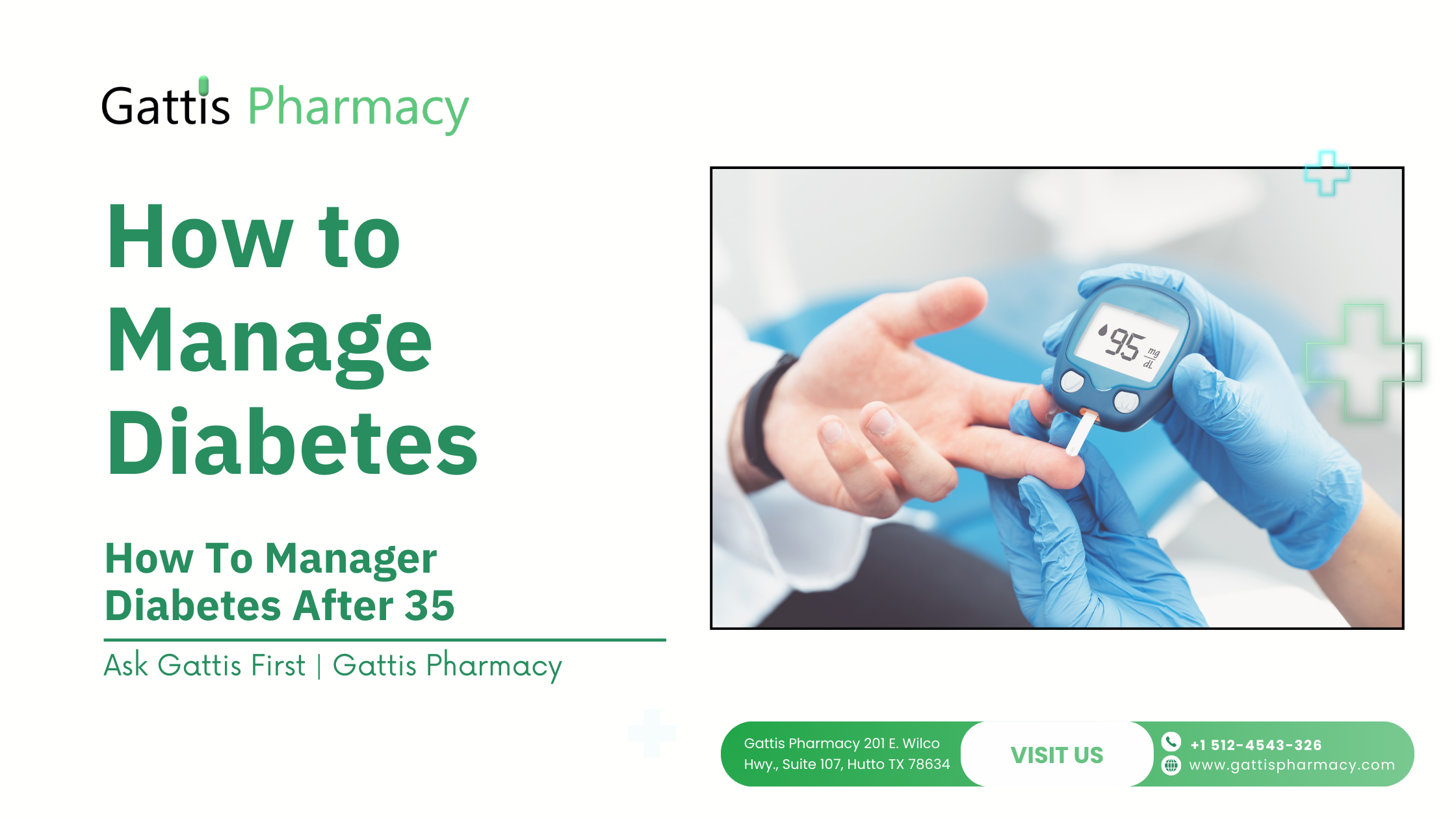 How to Manage Diabetes After 35 - Gattis Pharmacy
