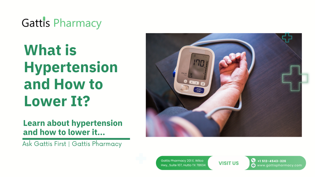 Blood pressure test at Gattis Pharmacy